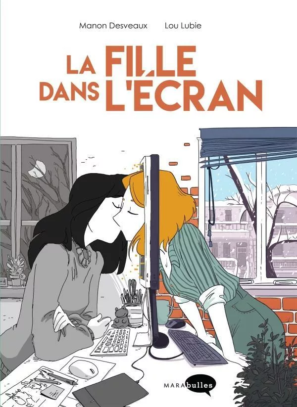 Couverture du livre "La fille dans l’écran" de Lou Lubie, Manon Desveaux