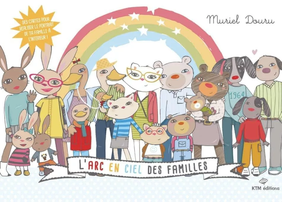Couverture du livre "L’arc en ciel des familles" de Muriel Douru
