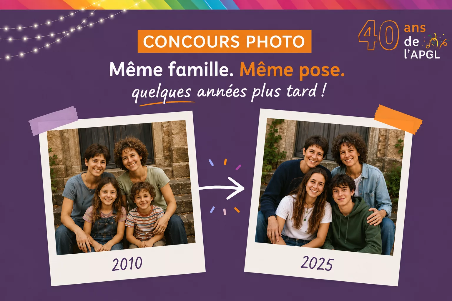 🔐 Grand concours photo : « Nos enfants grandissent ! »